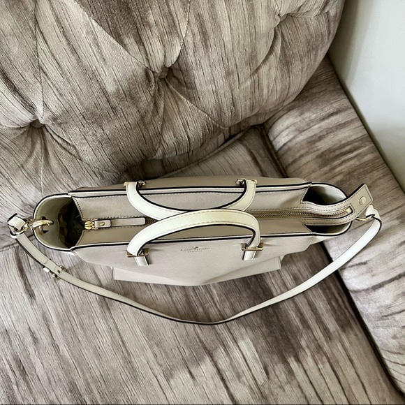 Kate Spade Cedar Street Hayden Satchel, Top Handle Bag with crossbody strap - Picture 3 of 9